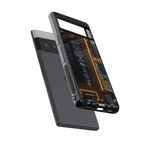 skeleton inside back phone cover | glass case for google pixel 6 pro