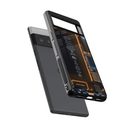 skeleton inside back phone cover | glass case for google pixel 6 pro