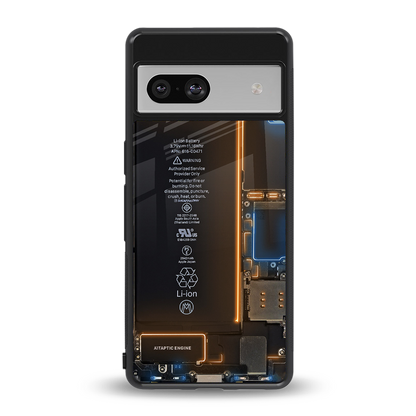 skeleton inside back phone cover | glass case for Google Pixel 7A