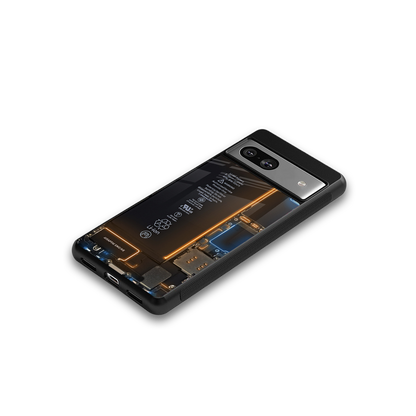 skeleton inside back phone cover | glass case for Google Pixel 7A