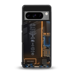 skeleton inside back phone cover | glass case for google pixel 8 pro