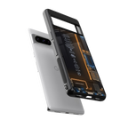 skeleton inside back phone cover | glass case for google pixel 8 pro