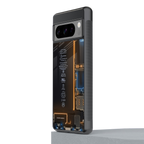 skeleton inside back phone cover | glass case for google pixel 8 pro