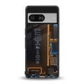 skeleton inside back phone cover | glass case for Google Pixel 8