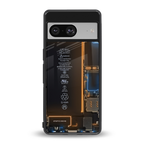 skeleton inside back phone cover | glass case for Google Pixel 8