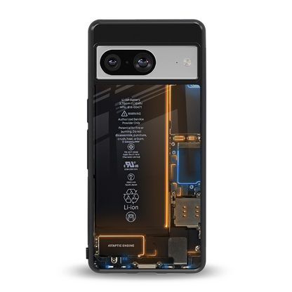 skeleton inside back phone cover | glass case for Google Pixel 8