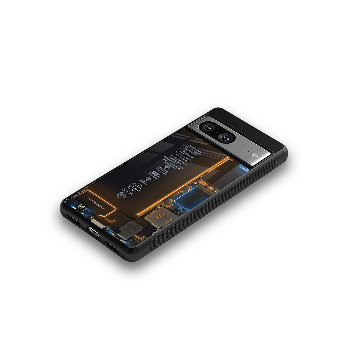skeleton inside back phone cover | glass case for Google Pixel 8