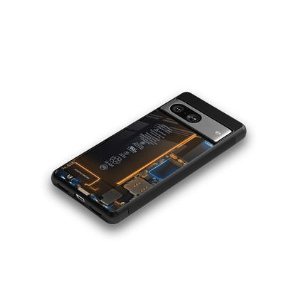 skeleton inside back phone cover | glass case for Google Pixel 8