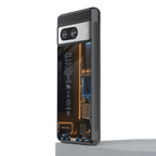 skeleton inside back phone cover | glass case for Google Pixel 8