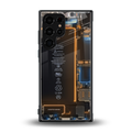 skeleton inside back phone cover | glass case for samsung galaxy s23 ultra
