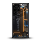 skeleton inside back phone cover | glass case for samsung galaxy s23 ultra