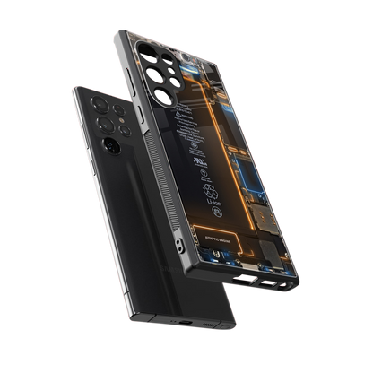 skeleton inside back phone cover | glass case for samsung galaxy s23 ultra