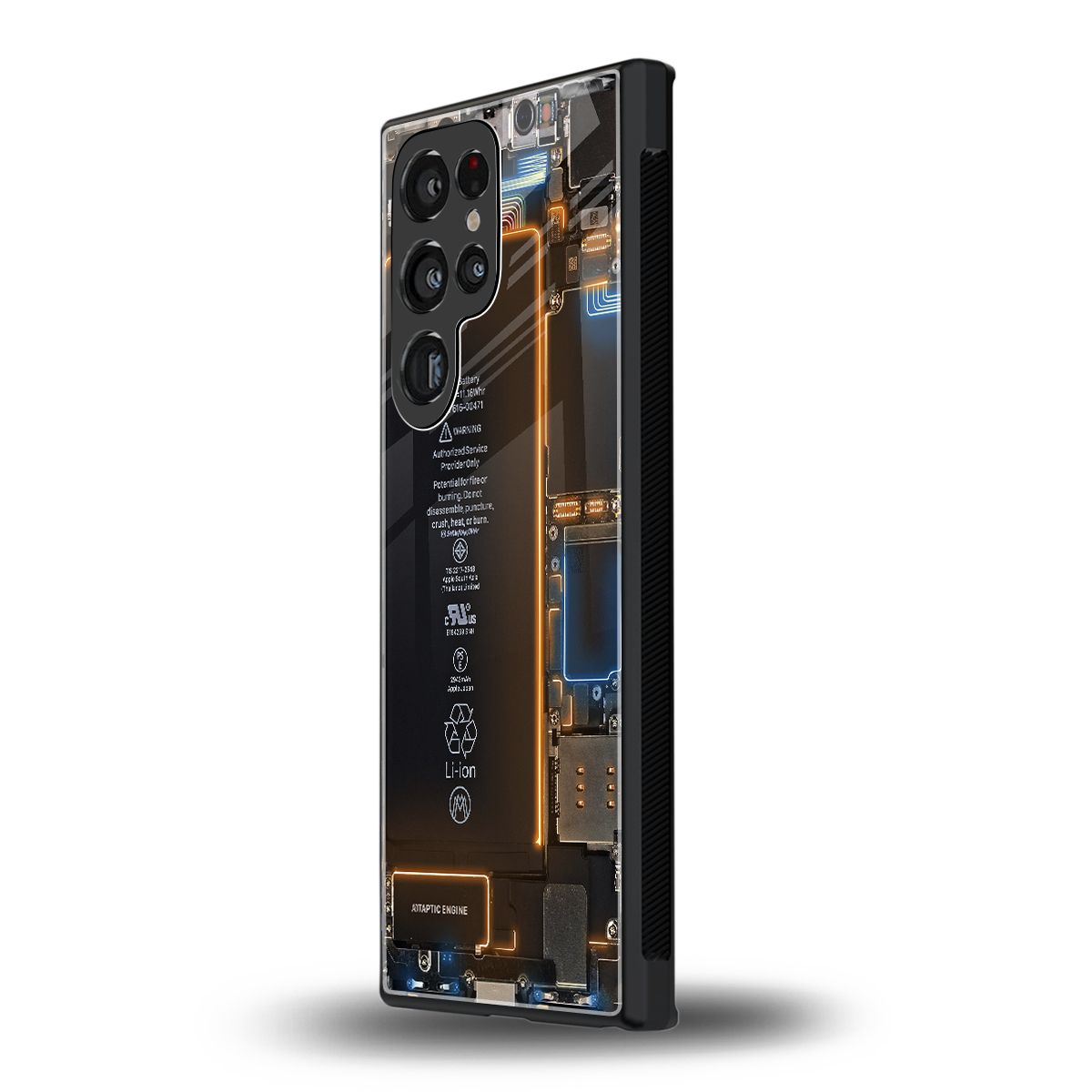 skeleton inside back phone cover | glass case for samsung galaxy s23 ultra