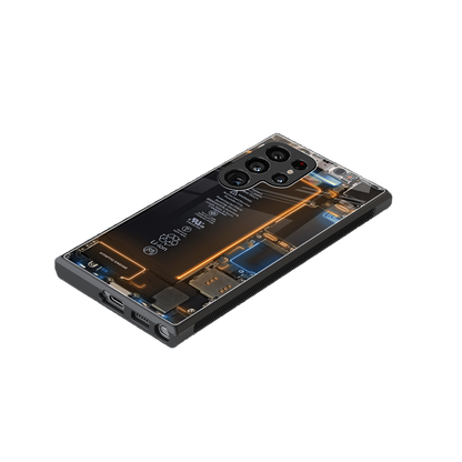 skeleton inside back phone cover | glass case for samsung galaxy s23 ultra