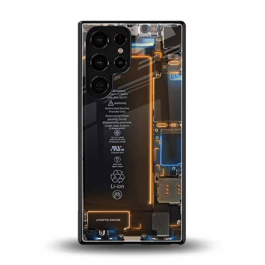 skeleton inside back phone cover | glass case for samsung galaxy s25 ultra
