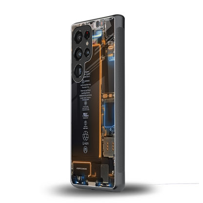 skeleton inside back phone cover | glass case for samsung galaxy s25 ultra