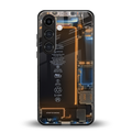 skeleton inside back phone cover | glass case for samsung galaxy s23 plus