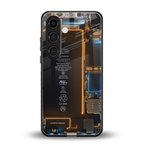 skeleton inside back phone cover | glass case for samsung galaxy s23 plus