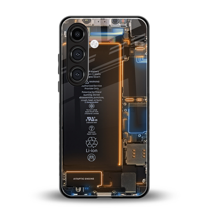 skeleton inside back phone cover | glass case for samsung galaxy s23 plus