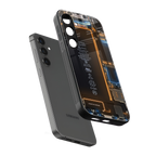 skeleton inside back phone cover | glass case for samsung galaxy s23 plus