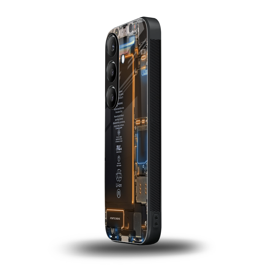 skeleton inside back phone cover | glass case for samsung galaxy s23 plus