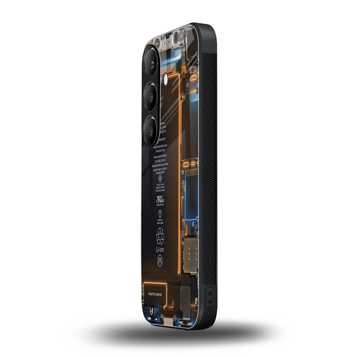 skeleton inside back phone cover | glass case for samsung galaxy s23 plus