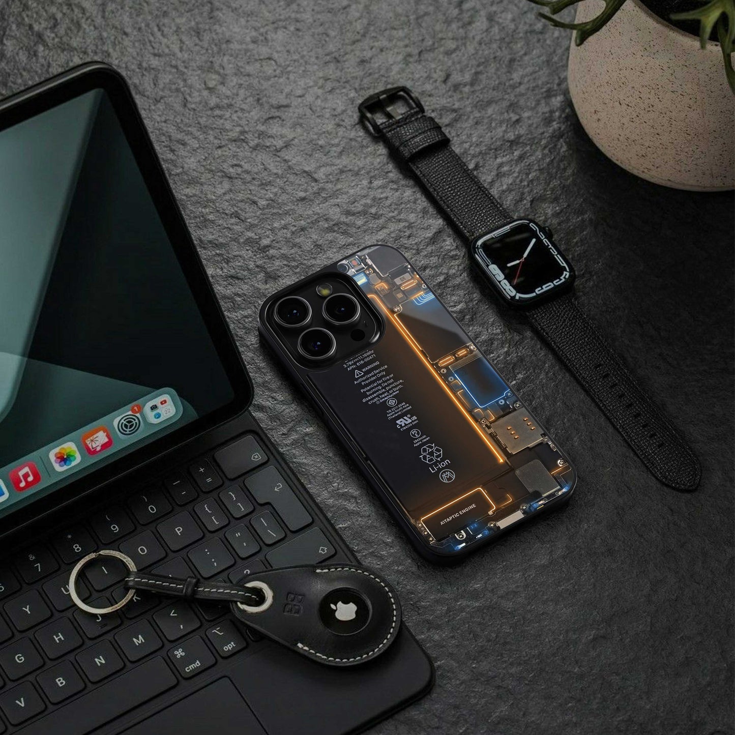 skeleton inside back phone cover | glass case for iphone 13 mini