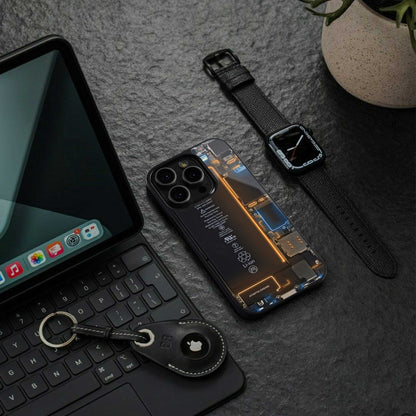 skeleton inside back phone cover | glass case for iphone 13 pro max