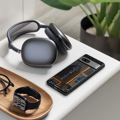 skeleton inside back phone cover | glass case for iphone 16 pro