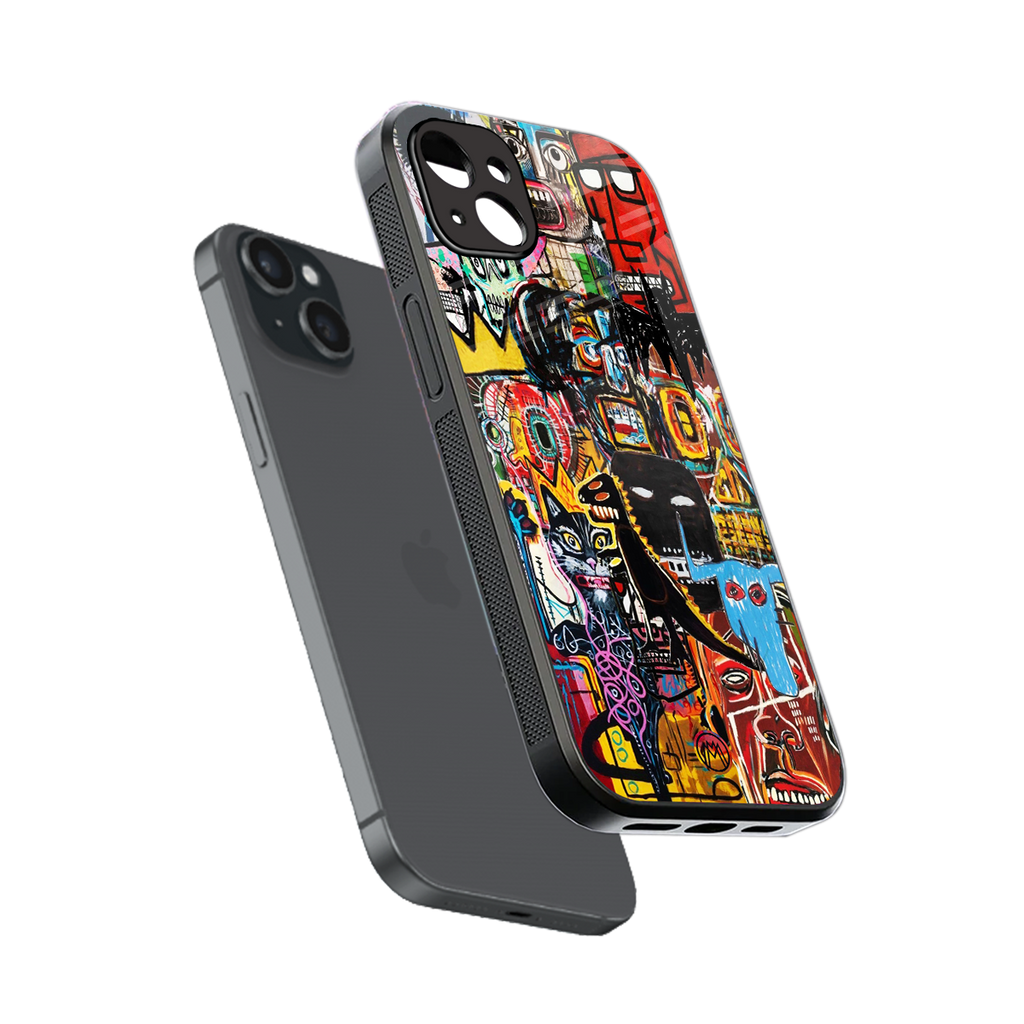 sketch book back phone cover | glass case for iphone 14 plus