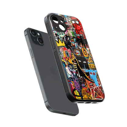 sketch book back phone cover | glass case for iphone 14 plus