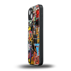 sketch book back phone cover | glass case for iphone 15 plus