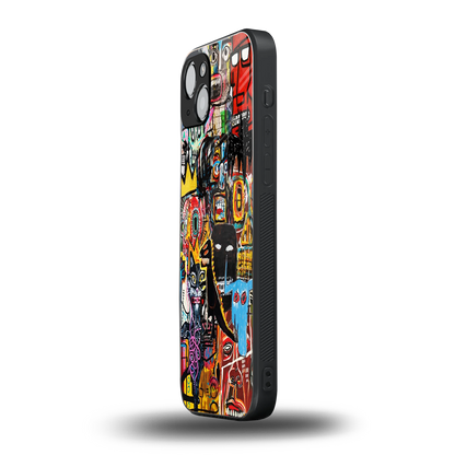sketch book back phone cover | glass case for iphone 15
