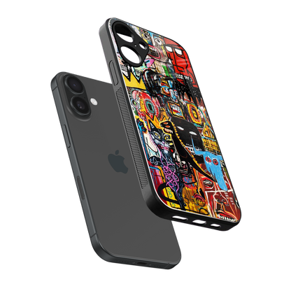 sketch book back phone cover | glass case for iphone 16 plus