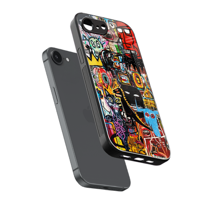 sketch book back phone cover | glass case for iphone 16e