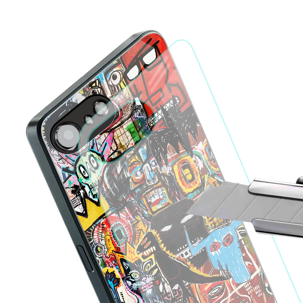 sketch book back phone cover | glass case for iphone 16e