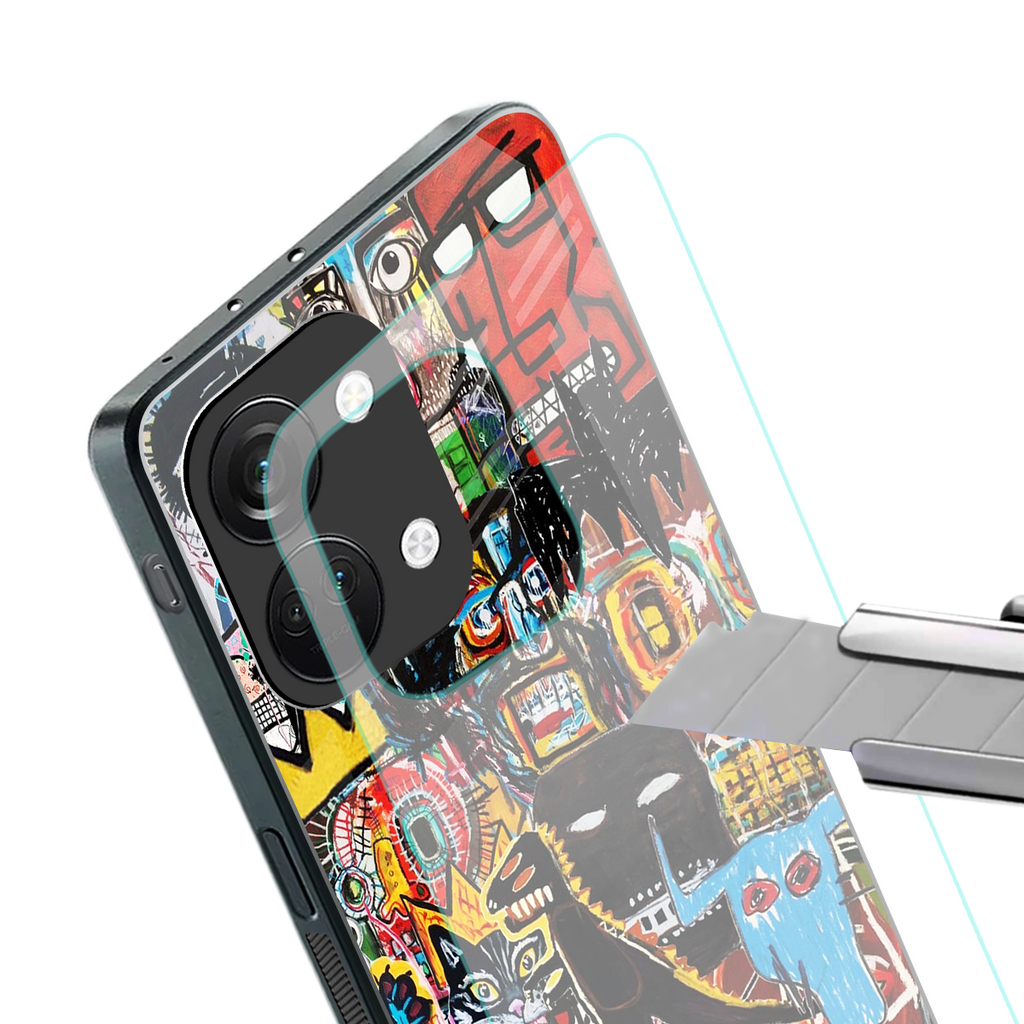 sketch book back phone cover | glass case for oneplus nord 3