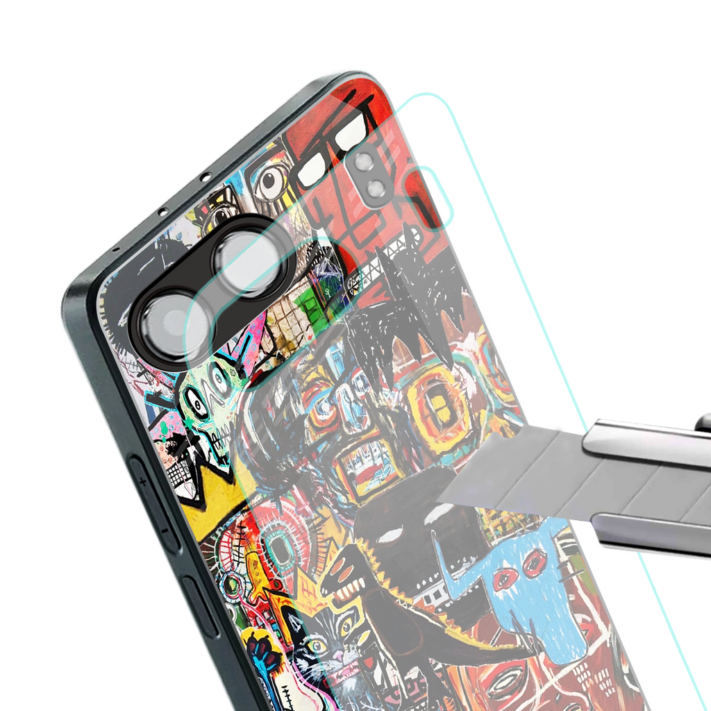 sketch book back phone cover | glass case for oneplus nord 4
