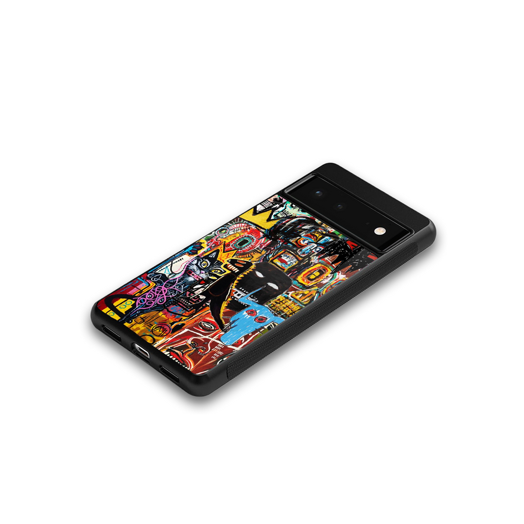 sketch book back phone cover | glass case for google pixel 6
