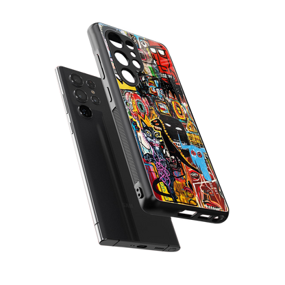 sketch book back phone cover | glass case for samsung galaxy s25 ultra