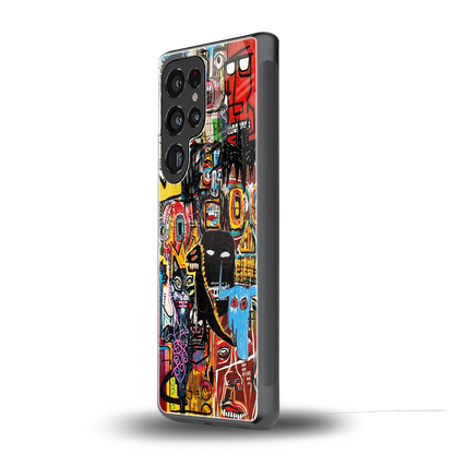 sketch book back phone cover | glass case for samsung galaxy s25 ultra
