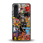 sketch book back phone cover | glass case for samsung galaxy s24 fe