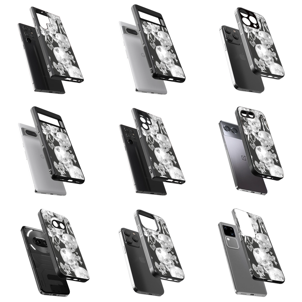 Durable Glass Back Mobile Case for iPhone, Samsung, OnePlus, Google Pixel, Redmi, Vivo, Oppo