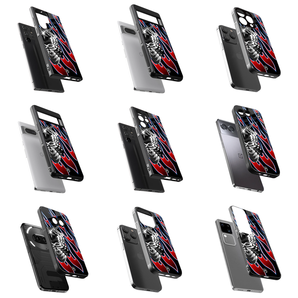 Durable Glass Back Mobile Case for iPhone, Samsung, OnePlus, Google Pixel, Redmi, Vivo, Oppo