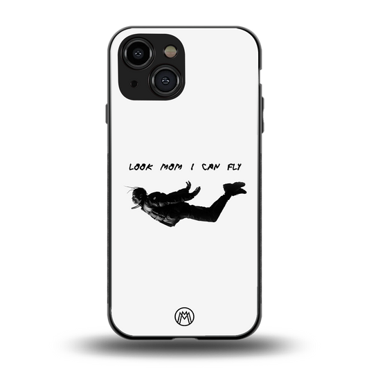 sky high back phone cover | glass case for iphone 13 mini