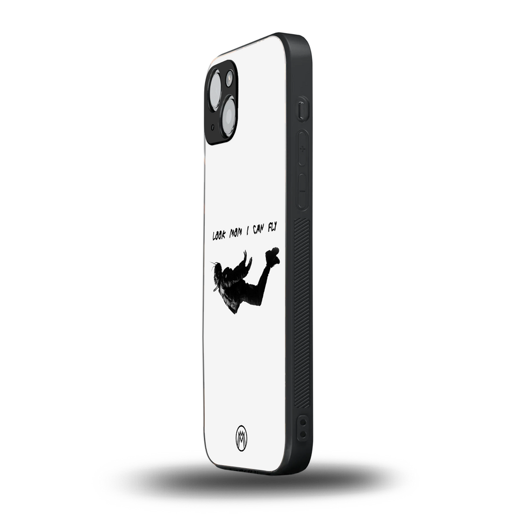 sky high back phone cover | glass case for iphone 14 plus