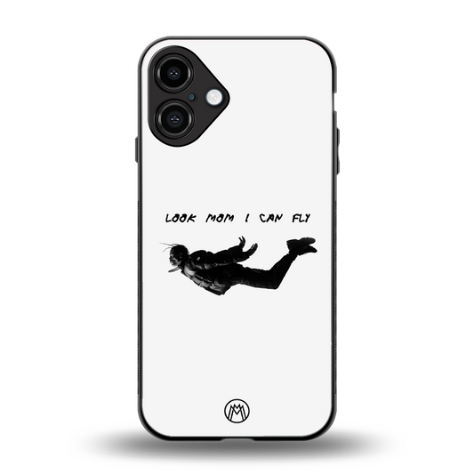 sky high back phone cover | glass case for iphone 16 plus