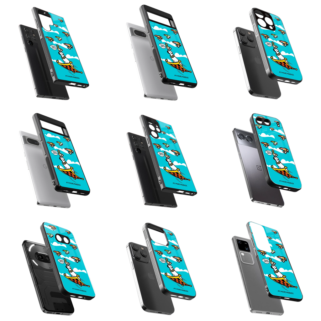 Durable Glass Back Mobile Case for iPhone, Samsung, OnePlus, Google Pixel, Redmi, Vivo, Oppo