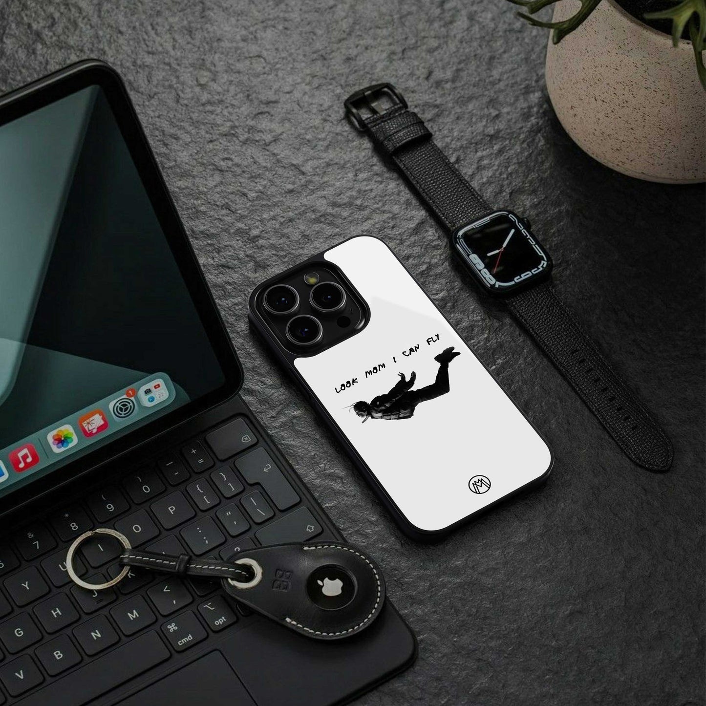 sky high back phone cover | glass case for iphone 13 pro max