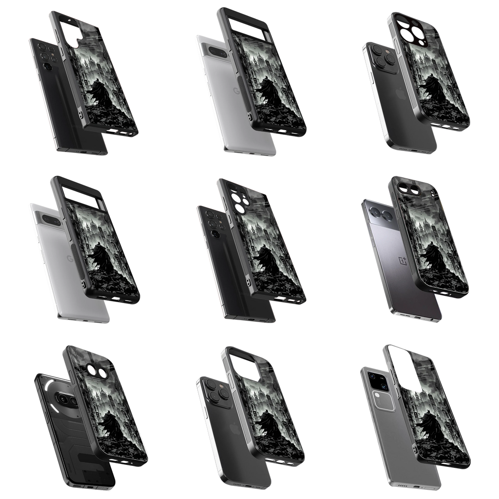 Durable Glass Back Mobile Case for iPhone, Samsung, OnePlus, Google Pixel, Redmi, Vivo, Oppo